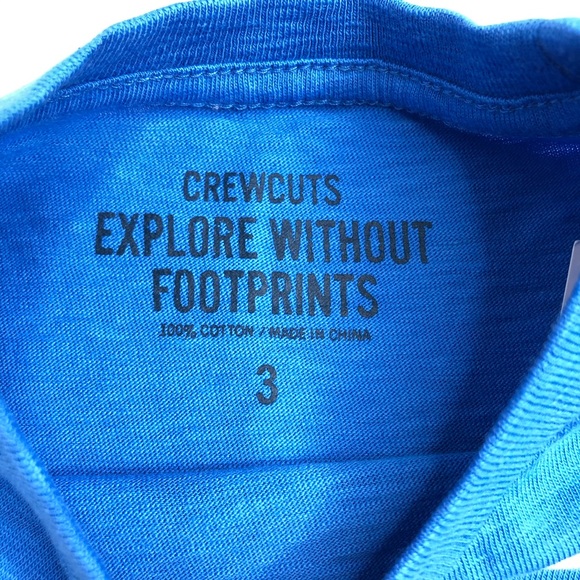 CREWCUTS | Kids' Striped Pocket T-shirt in Blue - Picture 4 of 6